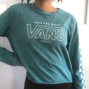 Teal Vans Long Sleeve T-Shirt